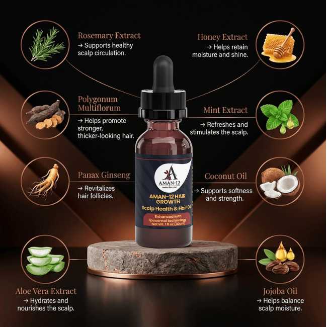 AMAN-12 Hair Growth Oil